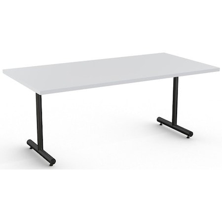 Special-T Table, Black Base, 30inWx72inLx29inH, Light Gray SCTKING3072BLG